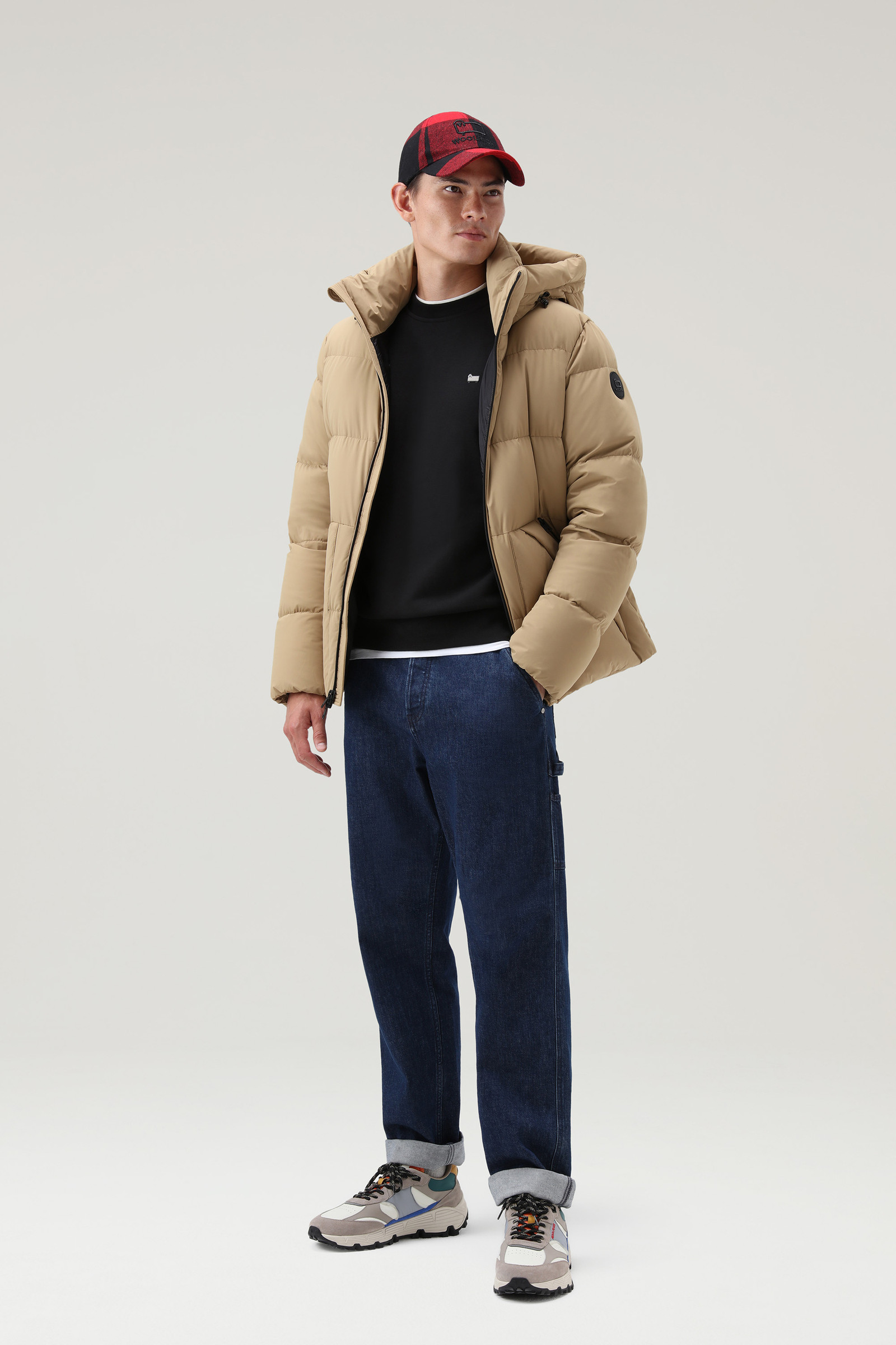 Licht klassiek crewneck sweatshirt zwart photo 2 | Woolrich