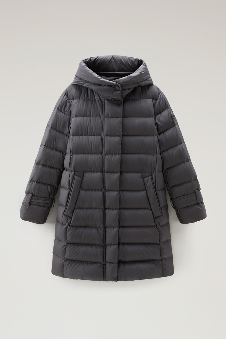 Ellis Long Microfiber Down Jacket Black photo 1 | Woolrich