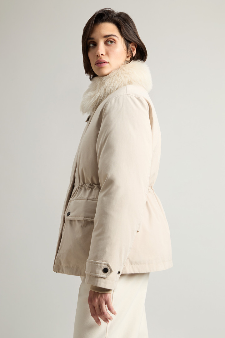 Arctic Parka corto in Mountain Cloth con cappuccio e pelliccia removibili Beige photo 4 | Woolrich