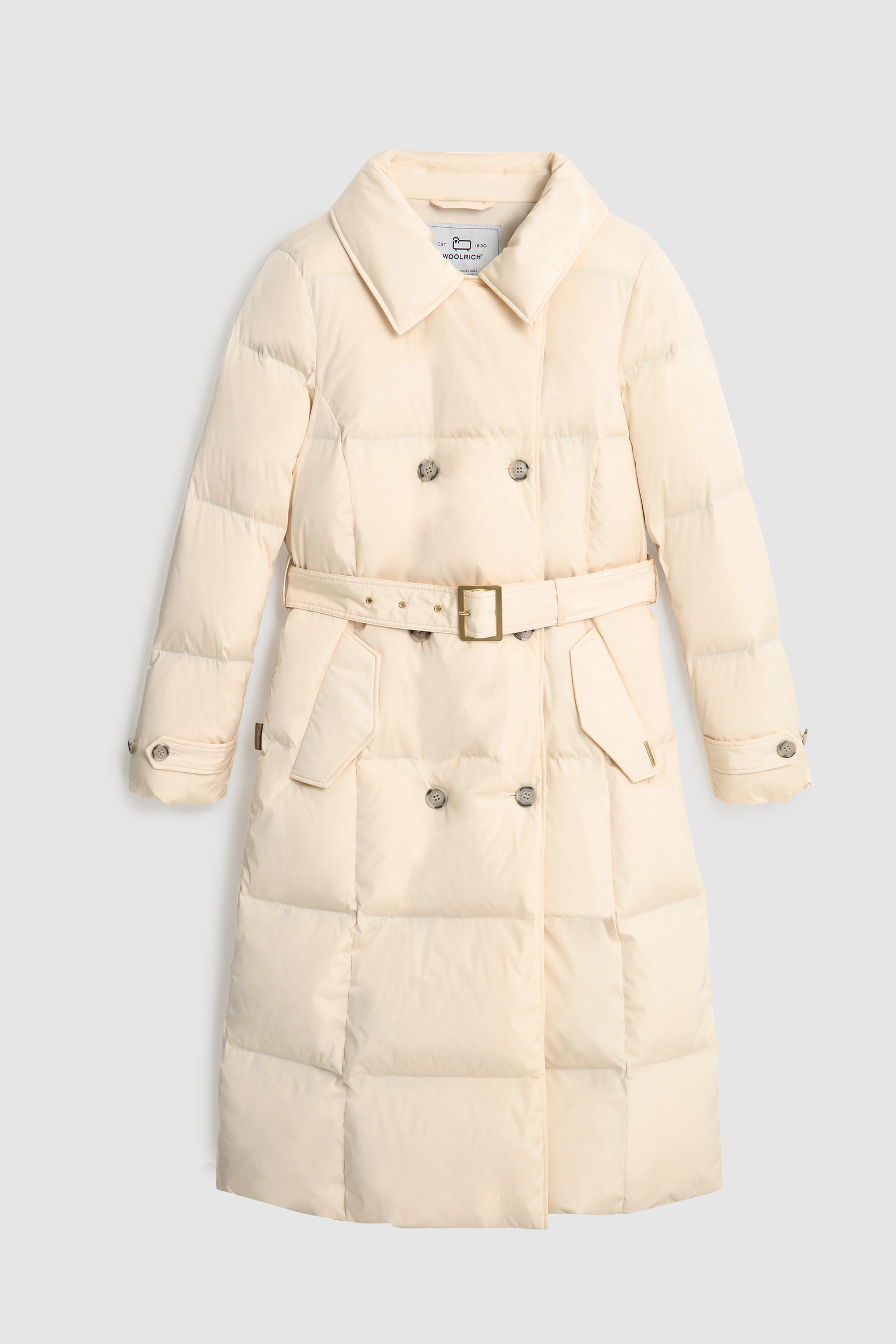 Trench trapuntato Alsea con cintura
