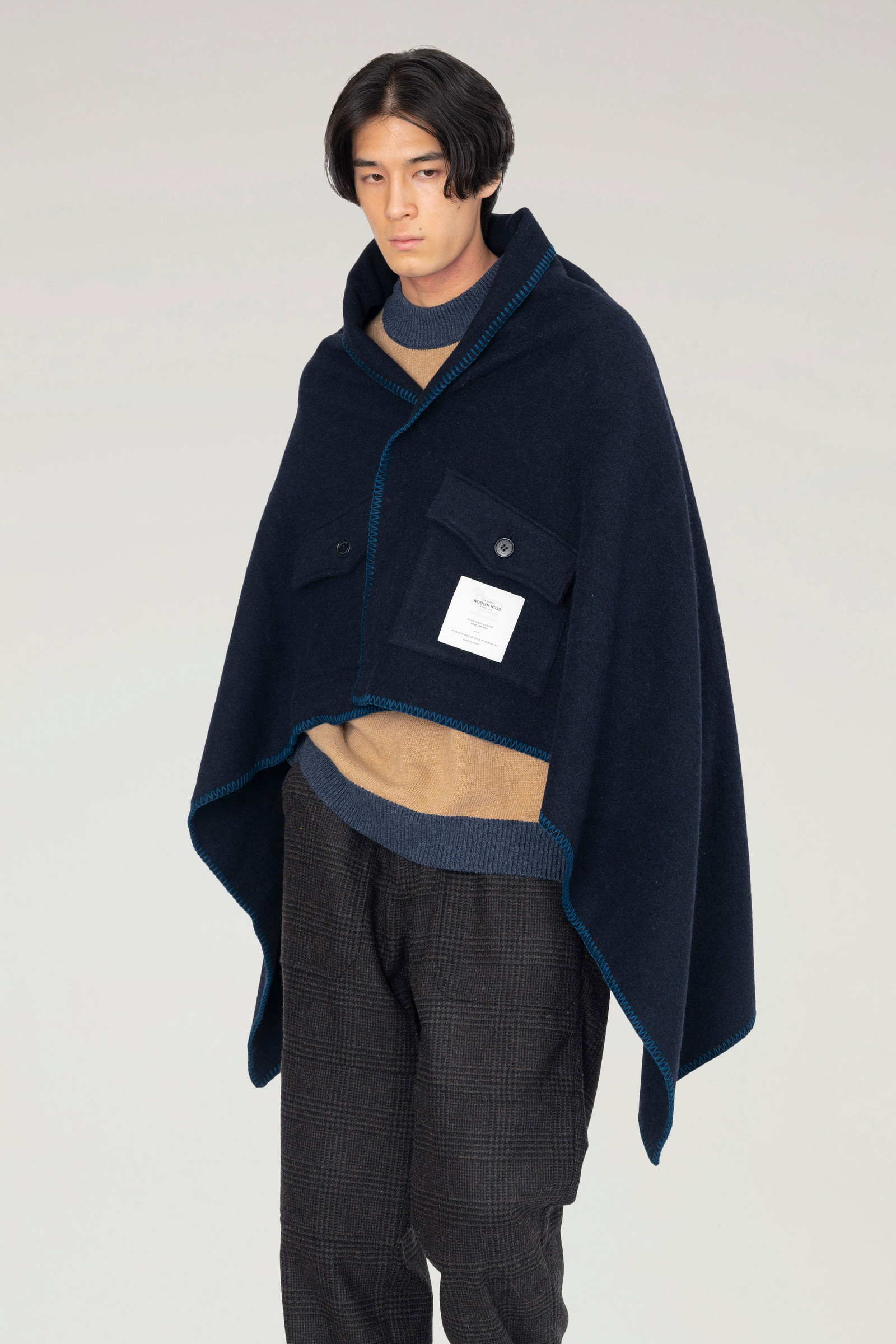 2-in-1 Recycled Wool Blanket Blue photo 5 | Woolrich