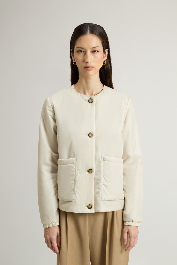 Crewneck Jacket in Nylon White photo 1 | Woolrich