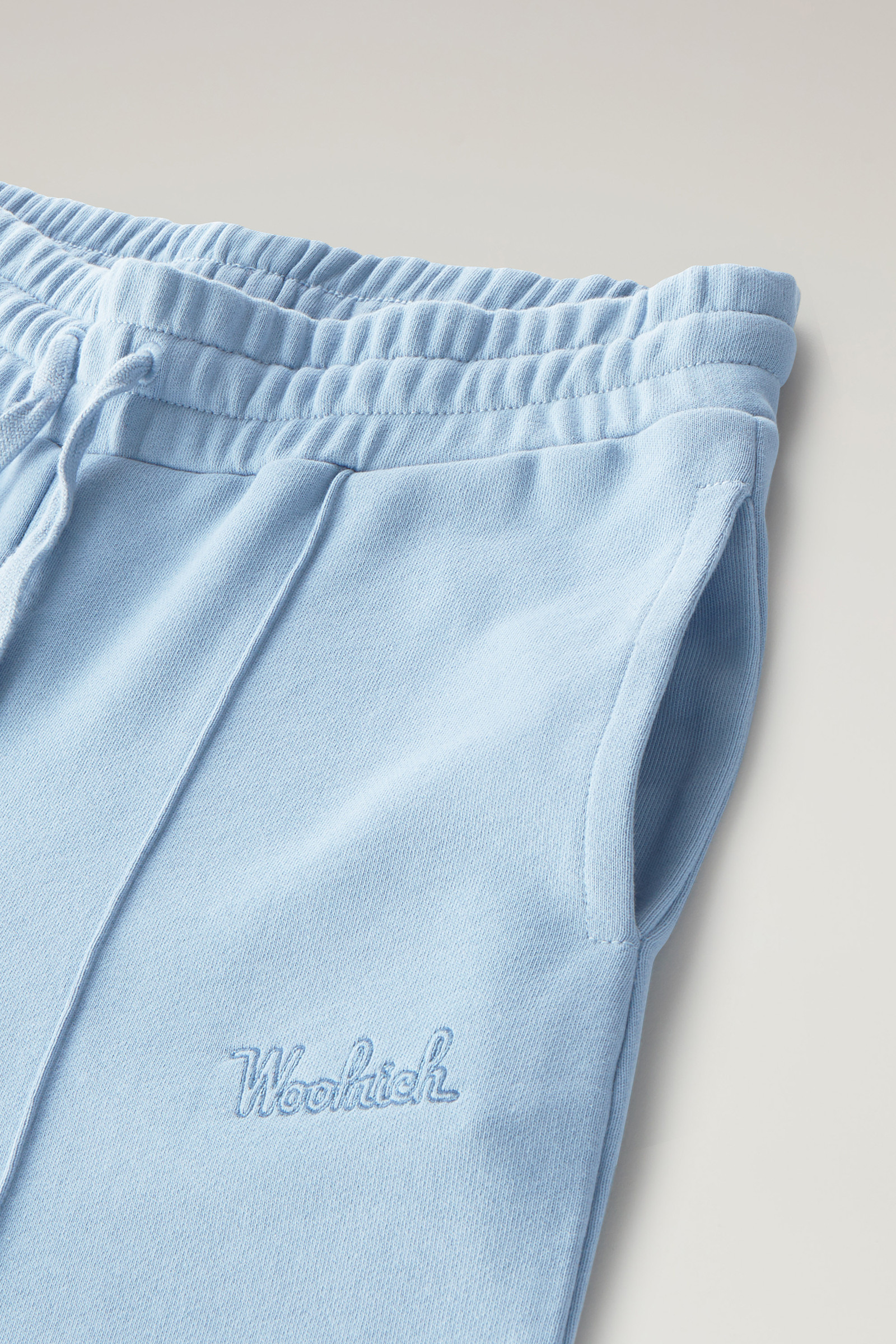 Wide Leg Sweatpants in Pure Cotton Blue photo 6 | Woolrich