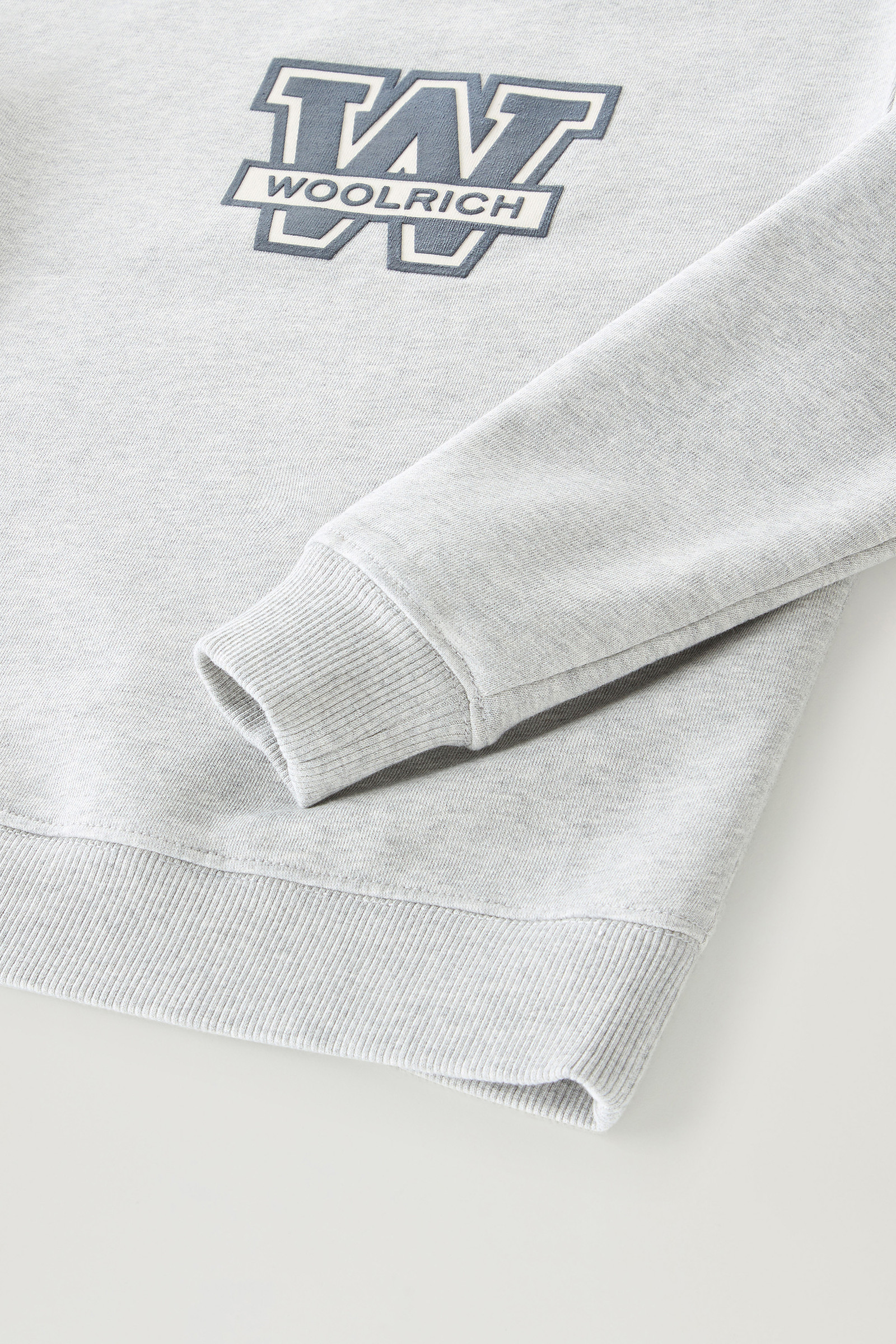 Pullover aus reiner Baumwolle mit Rundhalsausschnitt für Jungen grey photo 4 | Woolrich