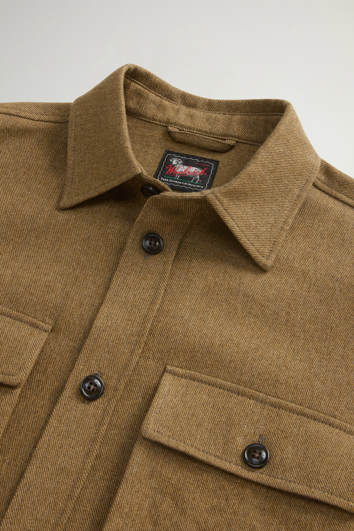 Giacca a camicia in misto lino, lana vergine italiana e cashmere by Todd Snyder Beige photo 6 | Woolrich