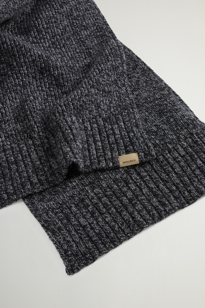 Sciarpa in pura lana mouliné Nero photo 3 | Woolrich
