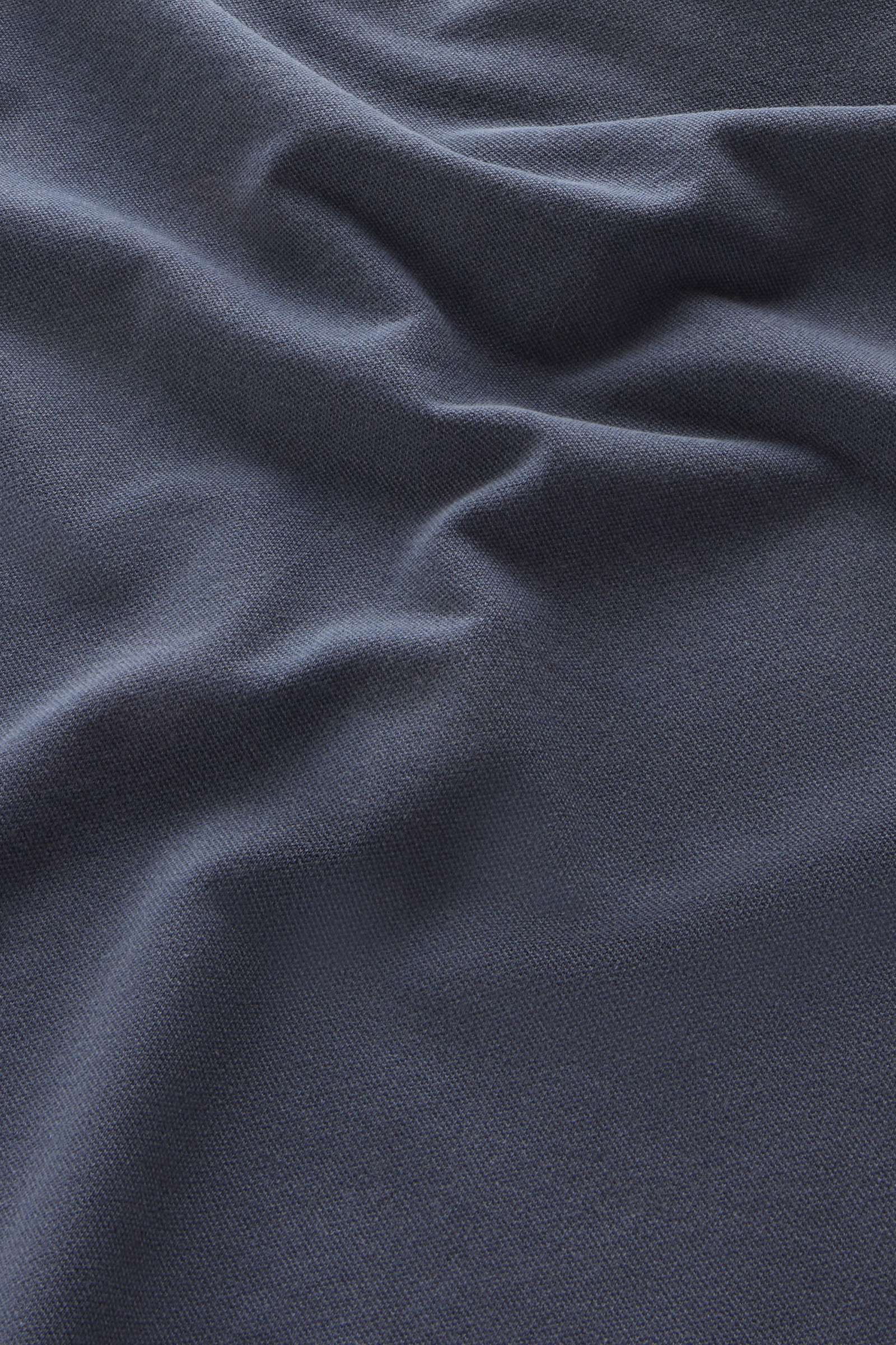 Mackinack Polo in Garment-Dye Stretch Cotton Piquet Blue photo 8 | Woolrich