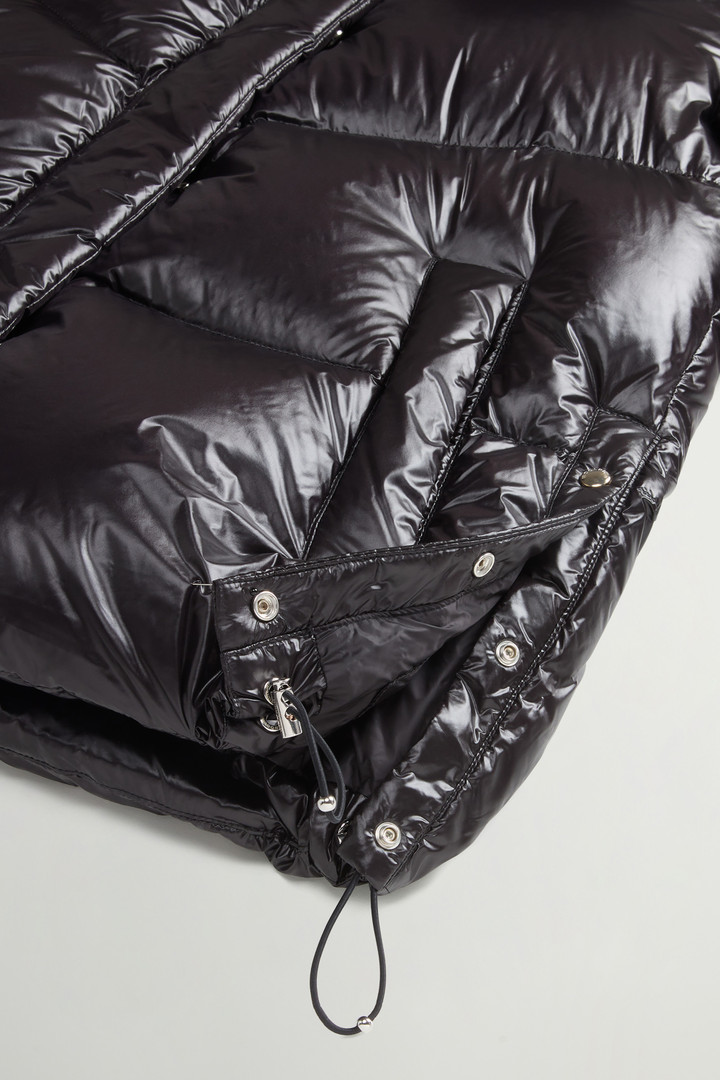 Aliquippa Down Jacket in Glossy Nylon Black photo 8 | Woolrich