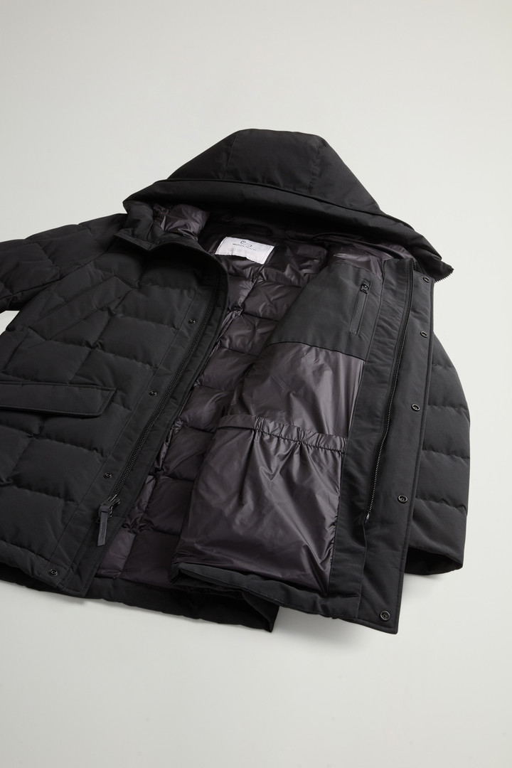 Blizzard Parka in Ramar Cloth with Square Quilting Black photo 8 | Woolrich