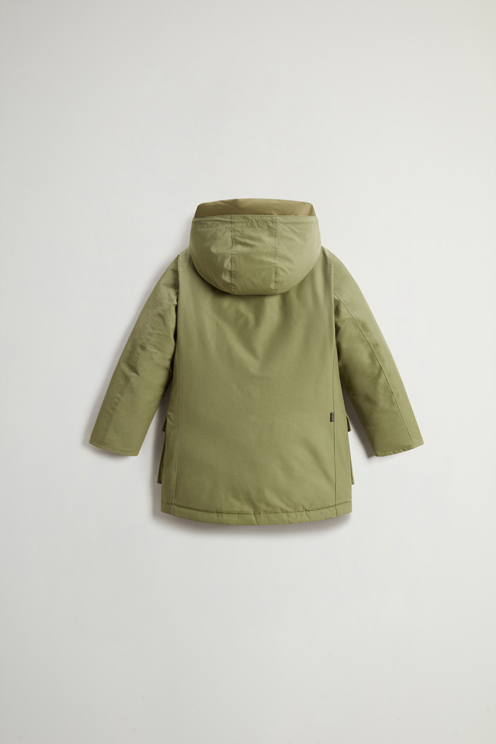 Boys' Arctic Parka in Ramar Cloth Green photo 2 | Woolrich