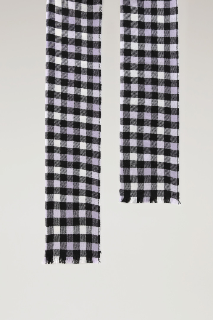 Check Scarf in Pure Wool Pink photo 2 | Woolrich
