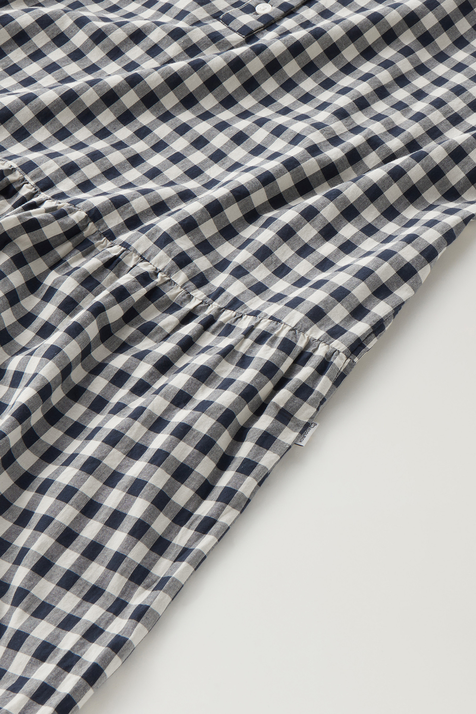 Check Dress in Pure Cotton with Ruffles Blue photo 7 | Woolrich