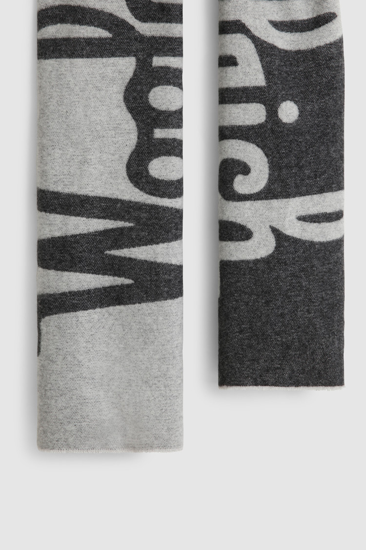 Wool blend Scarf with logo