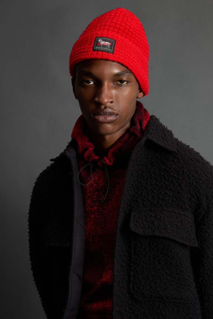 Beanie aus einer Schurwoll-Kaschmir-Mischung im Wabenstrick by Todd Snyder Orange photo 4 | Woolrich