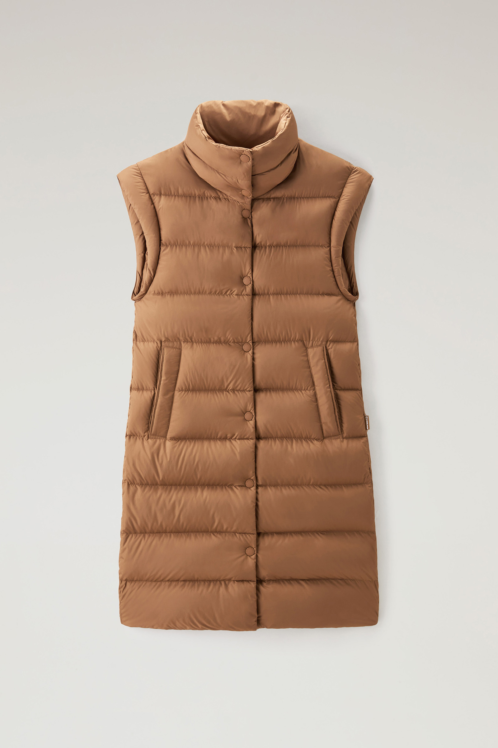 Outer Edge Women's Sleeveless Hooded Vest Coat Jacket Outwear Brown Sz L