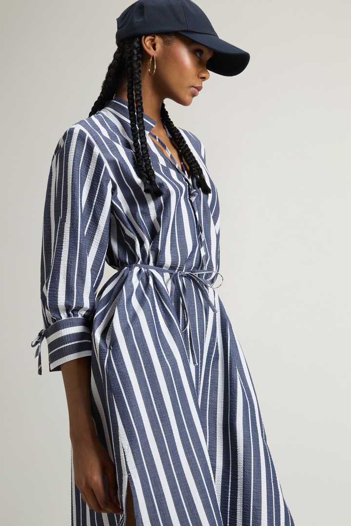 Robe en coton élastique Bleu photo 4 | Woolrich