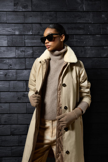 Upstate Parka in Ramar Cloth Beige photo 1 | Woolrich