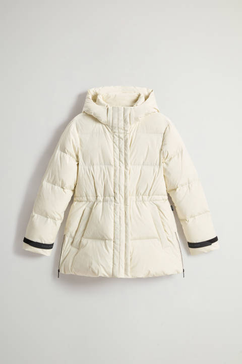 Alsea Stretch Nylon Down Jacket with Removable Hood White photo 2 | Woolrich