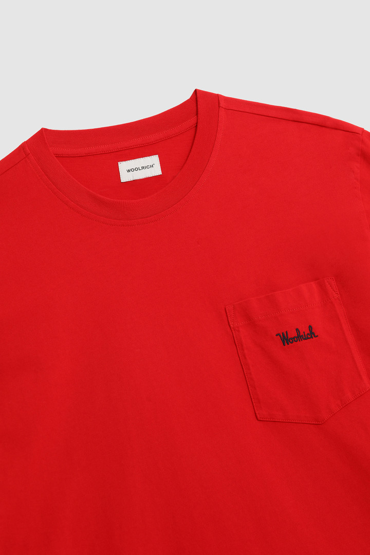 Embossed logo pocket tee