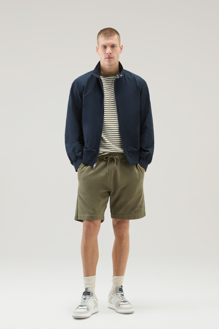 Cruiser Bomber Jacket in Ramar Cloth with Turtleneck Blue photo 2 | Woolrich