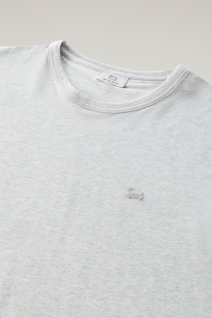 Schaf-T-Shirt aus reiner Baumwolle Grau photo 6 | Woolrich