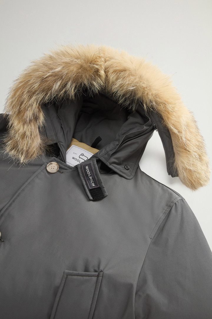 Arctic Parka in Ramar Cloth with Detachable Fur Trim Gray photo 7 | Woolrich