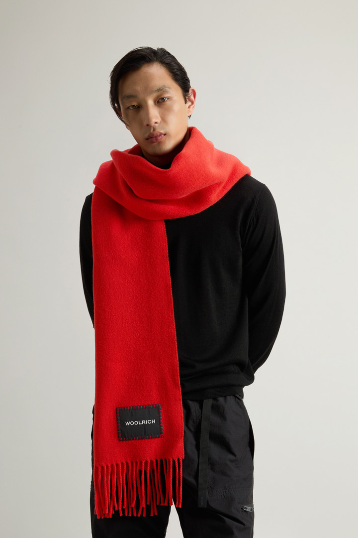 Pure Virgin Wool Scarf Orange photo 4 | Woolrich