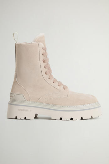 Rangers Logger en cuir suédé Beige | Woolrich