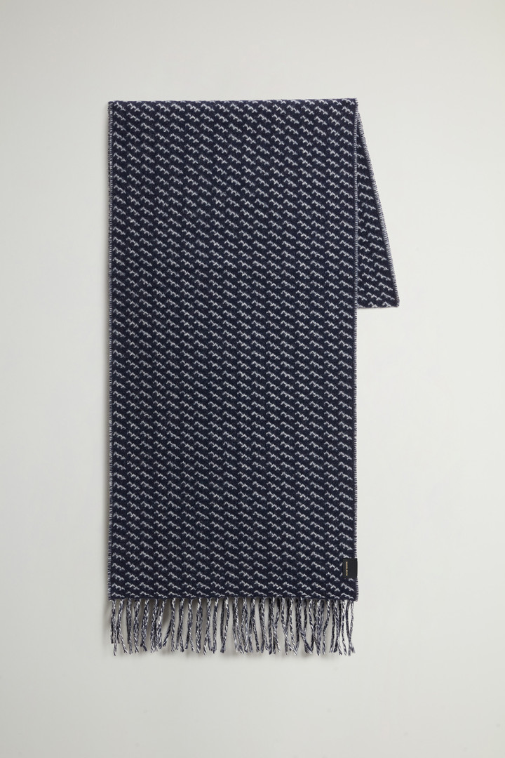 JACQUARD SCARF Bleu photo 1 | Woolrich