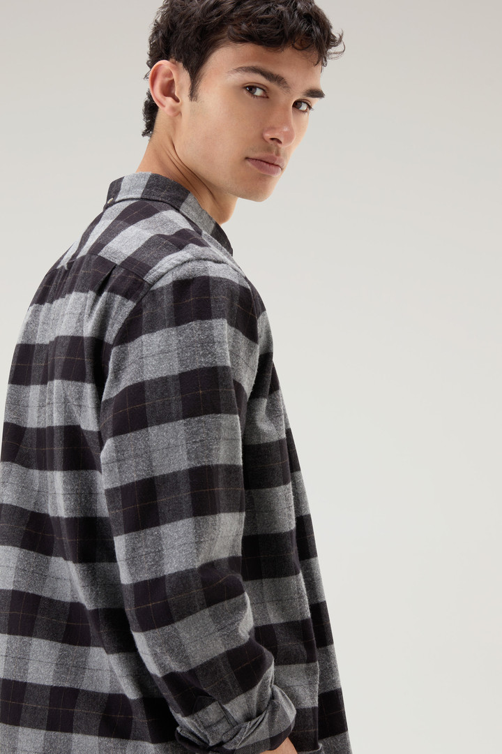 Traditional Flannel Check Shirt Gray photo 4 | Woolrich