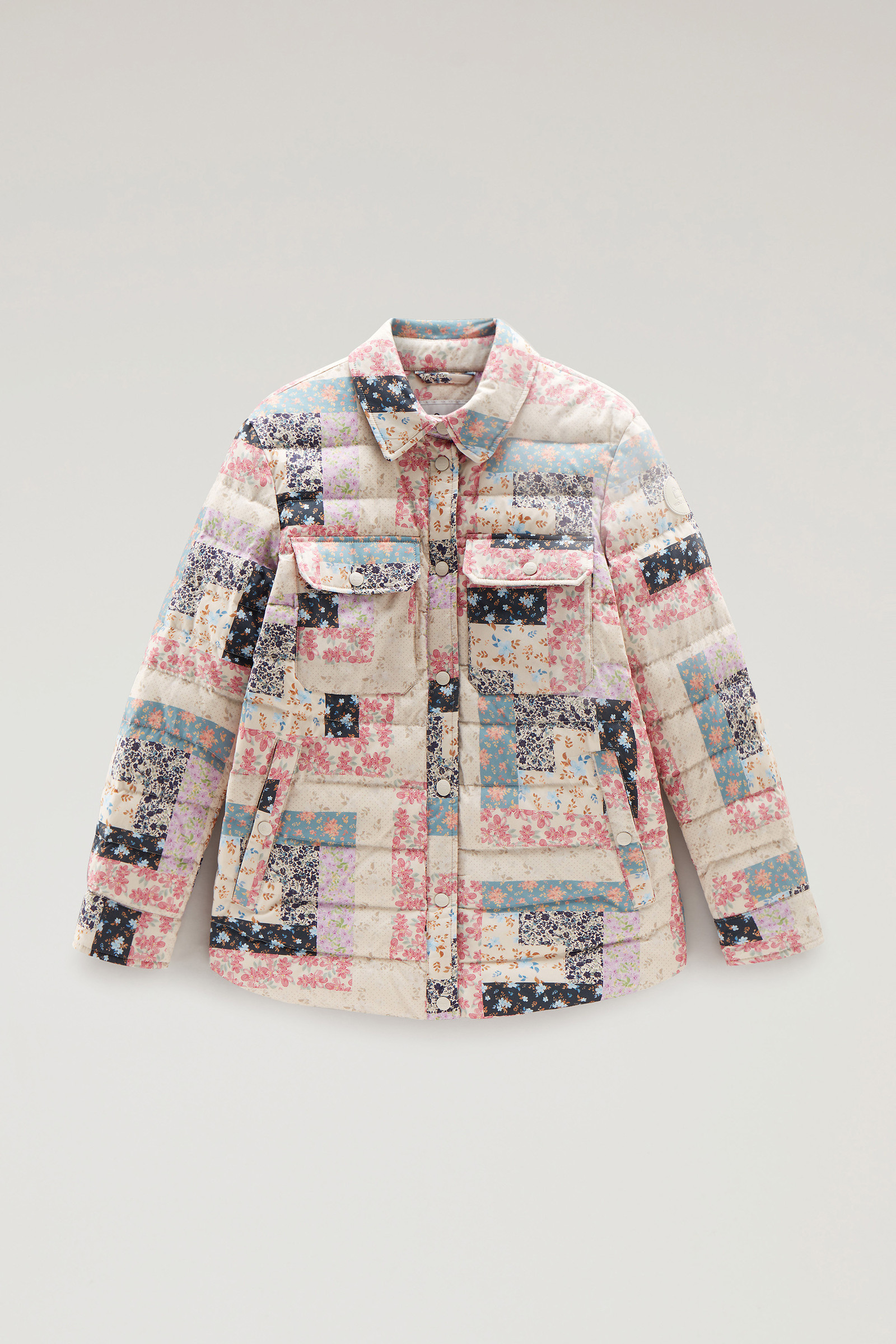 Surchemise matelassée Pennsylvania avec imprimé patchwork multicolore photo 5 | Woolrich