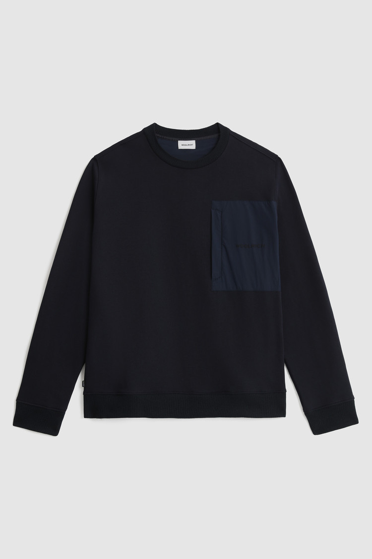 Crewneck sweatshirt with printed logo