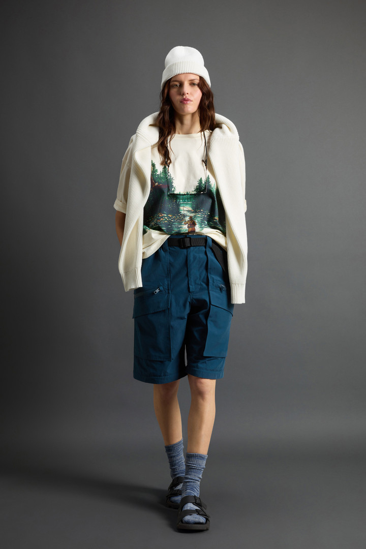 Pure Cotton T-Shirt with Print by Todd Snyder White photo 5 | Woolrich