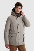 Luxury Arctic Parka in Italian Eco-Wool Crafted with a Loro Piana Fabric