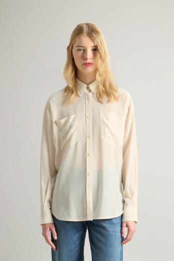 Chemise en pure soie Blanc | Woolrich