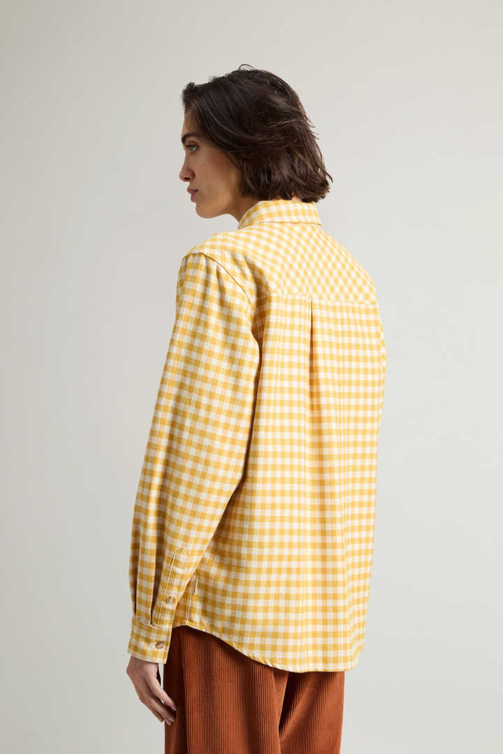 Flannel Shirt with Buffalo Check Pattern Yellow photo 3 | Woolrich