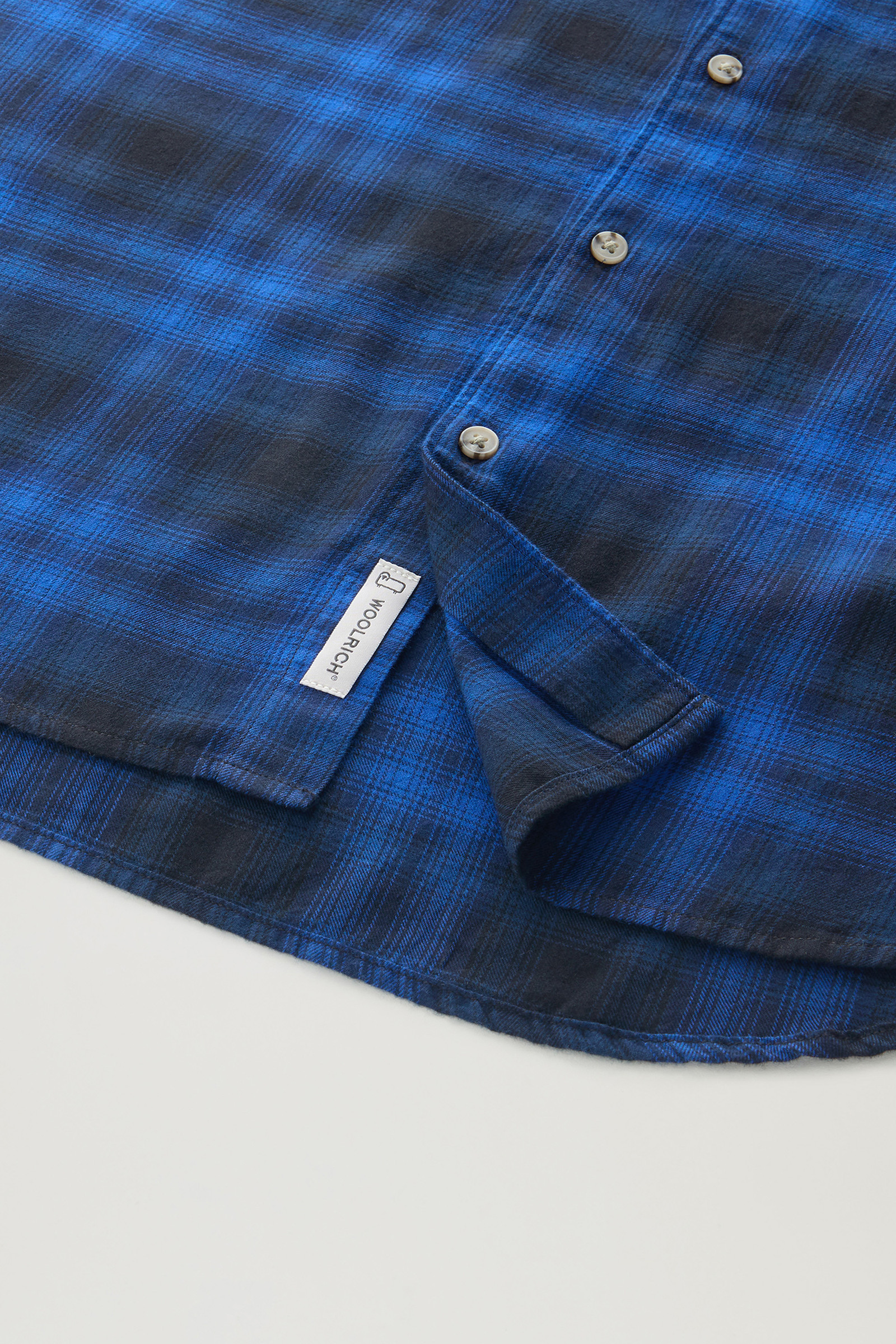 Madras Plaid Shirt in Lightweight Flannel Blue photo 8 | Woolrich