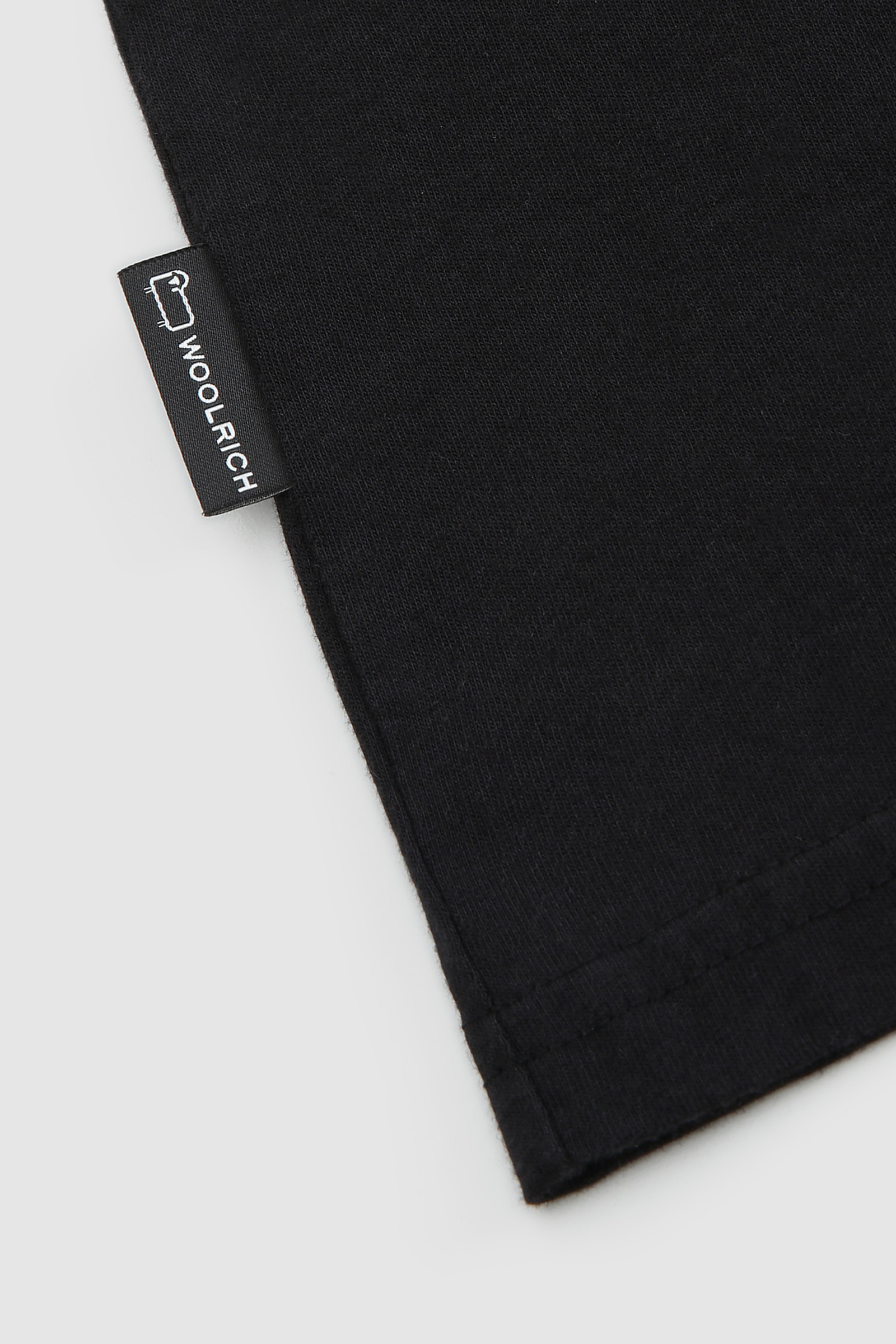 T-Shirt with Multicolor Sheep Logo Black photo 6 | Woolrich