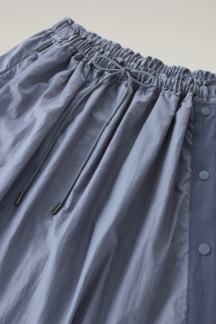 Skirt in Crinkle Satin Nylon Blue photo 2 | Woolrich