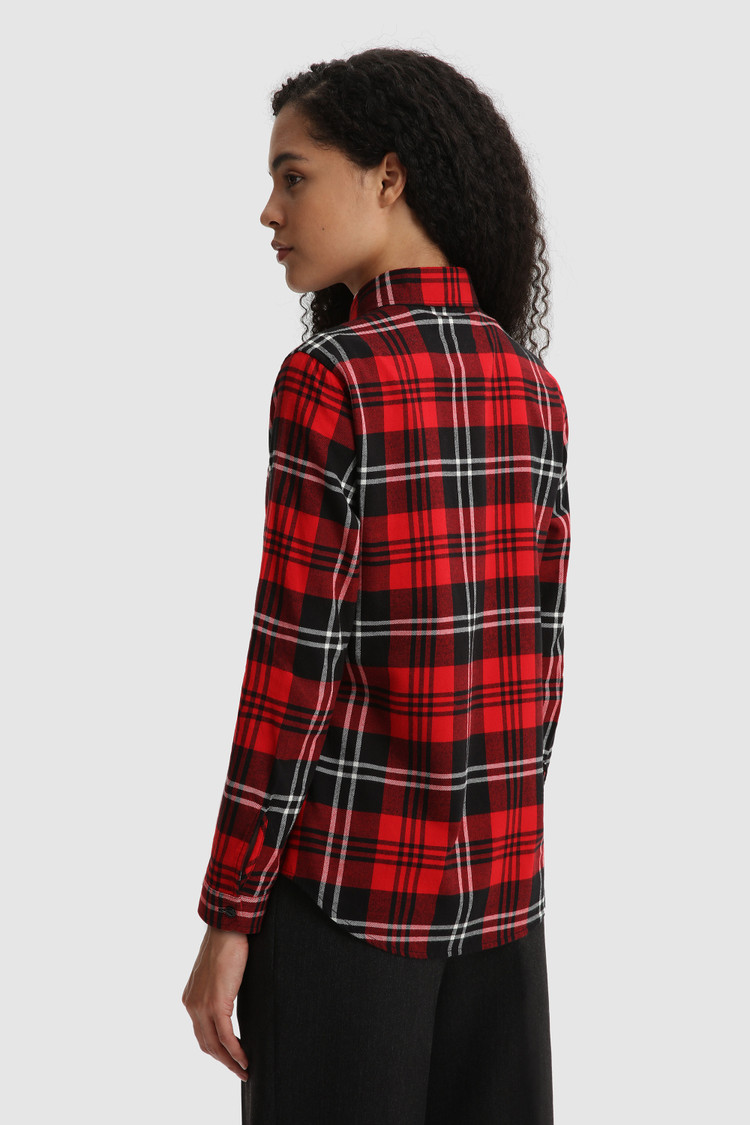 Cotton flannel Shirt with check pattern