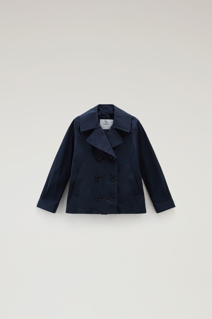 Girls' Summer Peacoat in Urban Touch Blue photo 1 | Woolrich