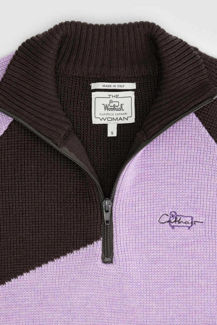 Pull zippé en mérinos Daniëlle Cathari