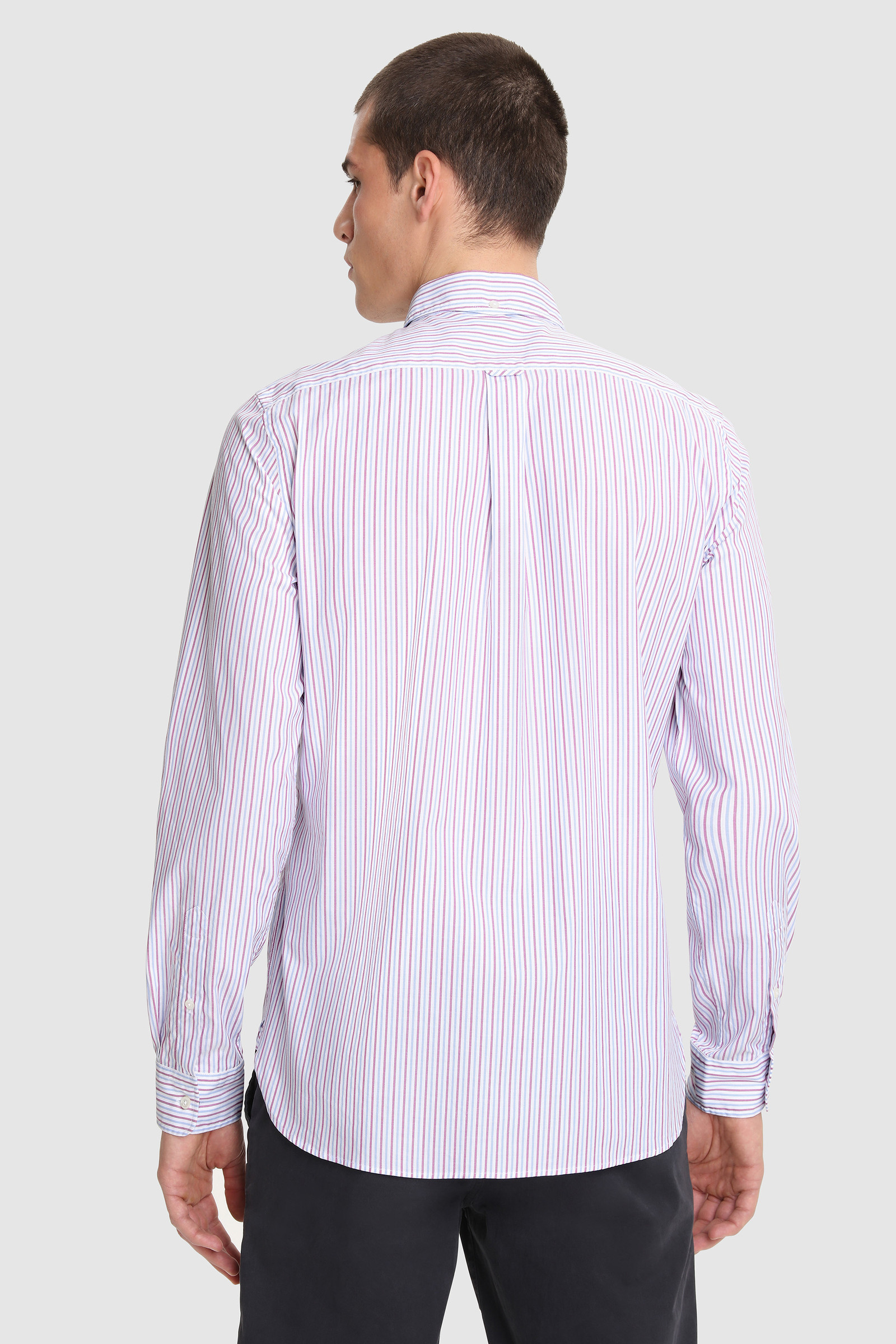 Button-Down Oxford Cotton Shirt Pink photo 3 | Woolrich