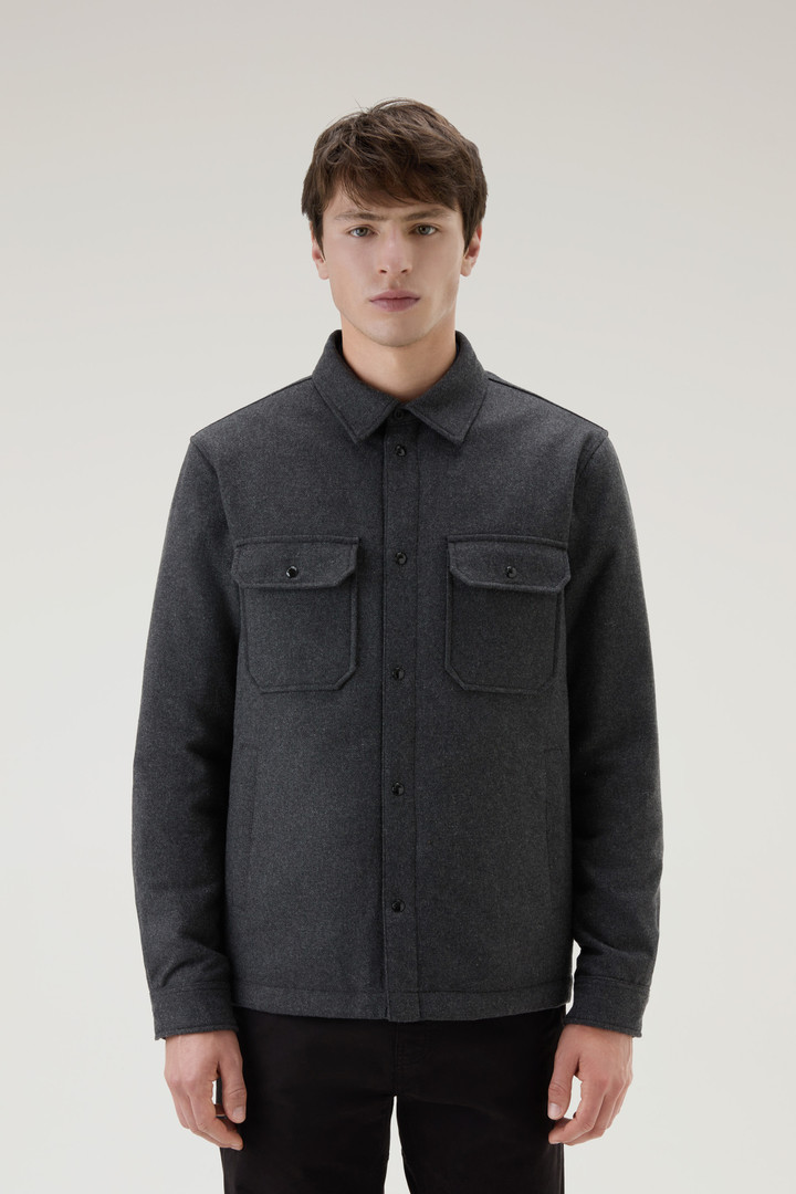Vince - Gray Wool Blend Shirt Jacket | Mitchell Stores