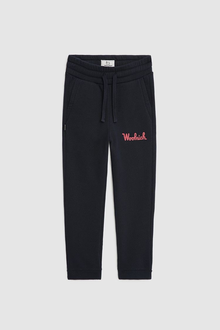 Baumwollhose für Mädchen mit gesticktem Logo