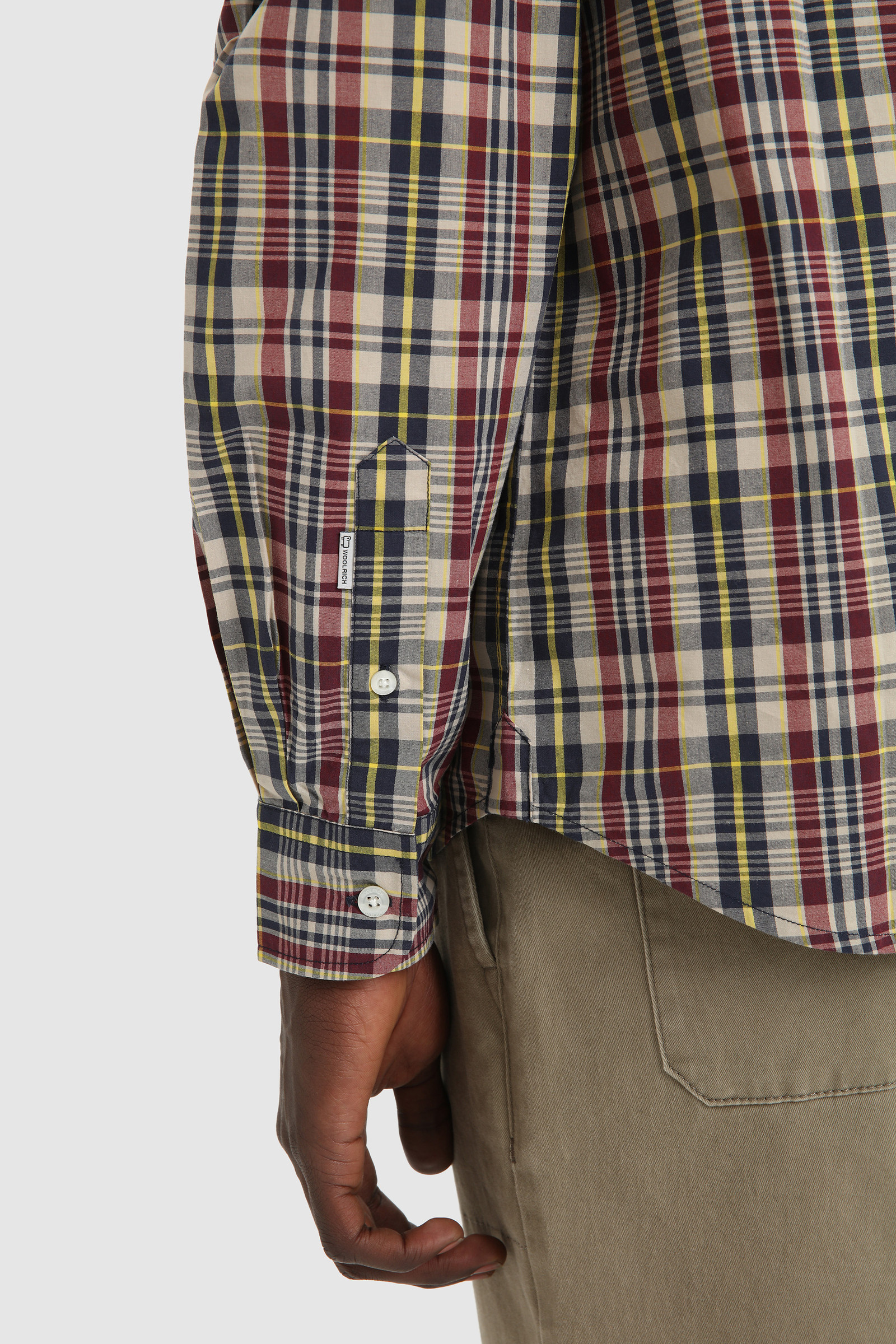 Camicia in popeline di cotone Giallo photo 6 | Woolrich