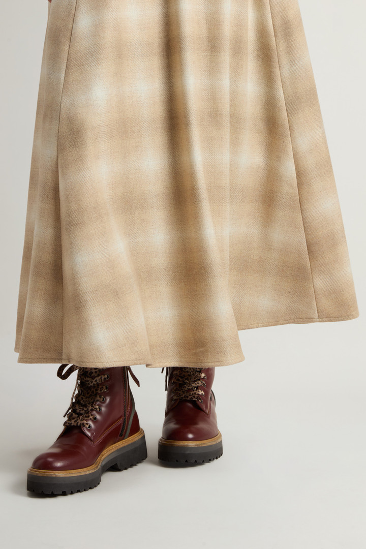 Main Combat Boots in Leather Red photo 6 | Woolrich