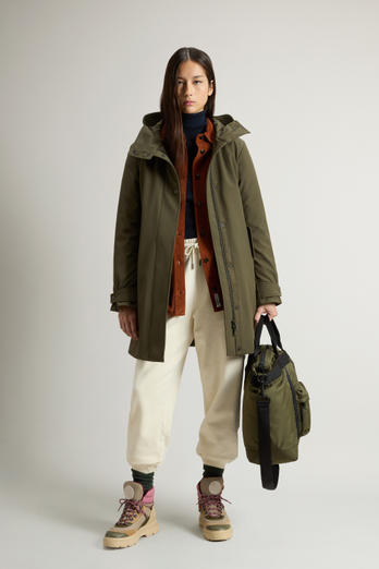 2-In-1 Firth Parka in Tech Softshell Green | Woolrich
