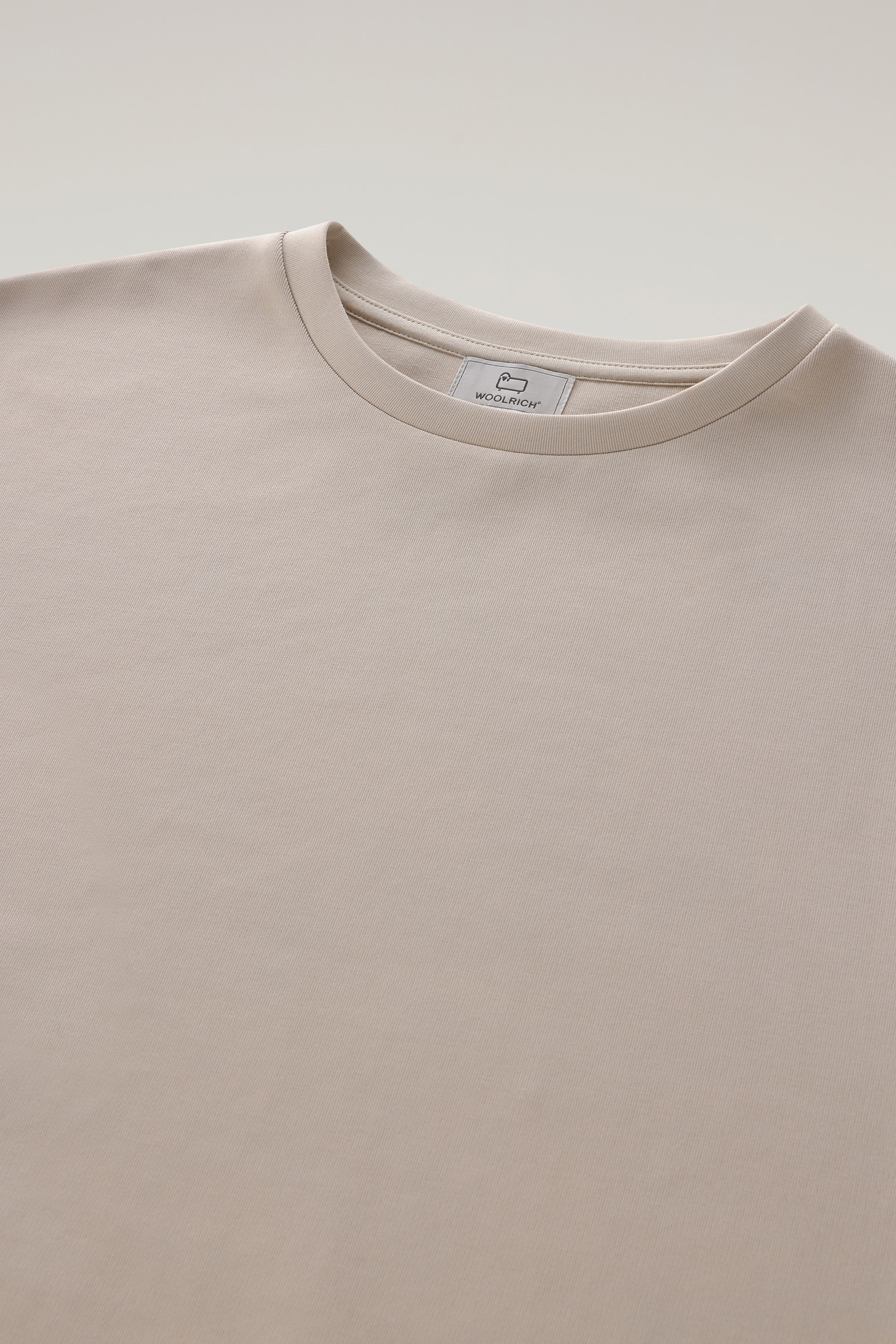 Sweatshirt mit Rundhalsausschnitt aus Baumwollmischung mit Nylon-Details taubengrau photo 6 | Woolrich