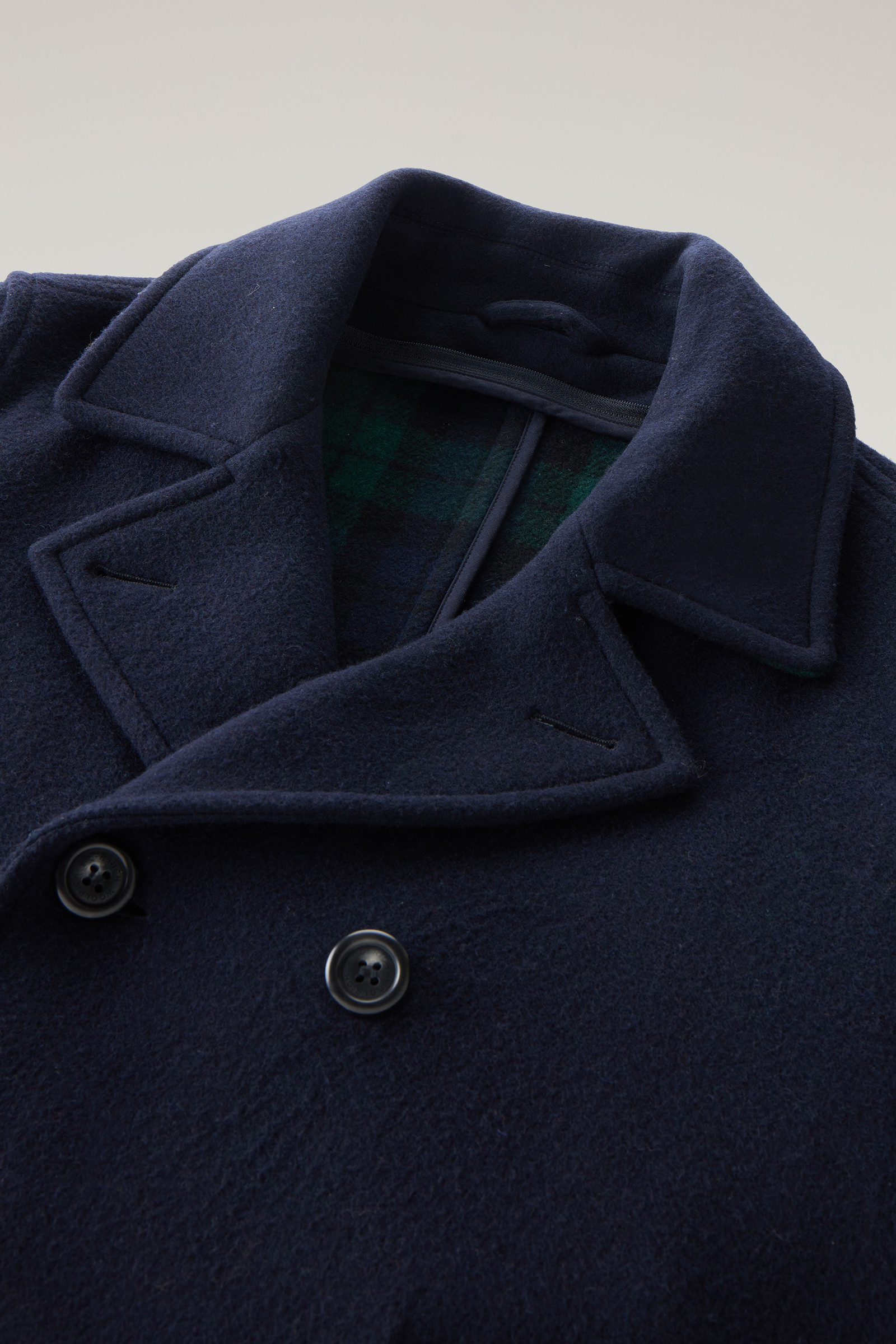 2-in-1 Peacoat in Recycled Italian Wool Blend - Men - Blue